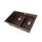 Nantucket Sinks 60/40 Double Bowl Dual-mount Granite Composite Brown PR6040-BR - alternate 7
